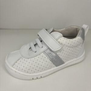 Pirufin-Barefoot deportivas blanco plata