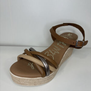 Oh! My Sandals - Sandalia Cuña Piel